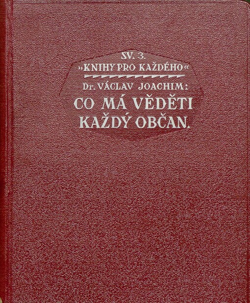 Co má věděti každý občan