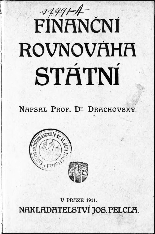Finanční rovnováha státní : (o deficitu)