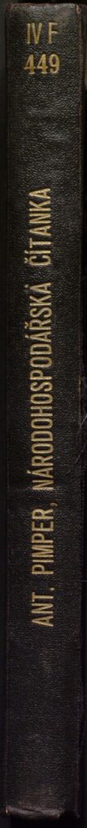 Národohospodářská čítanka: populární kniha o národním hospodářství