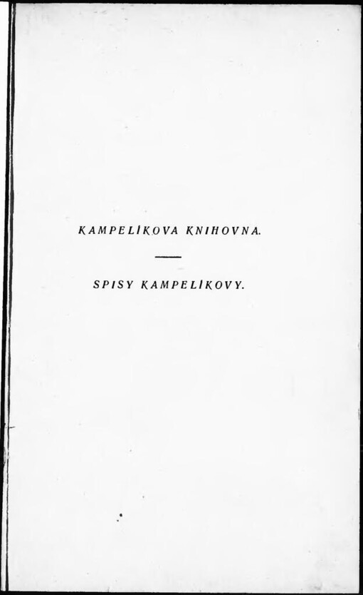 Spisy Kampelíkovy