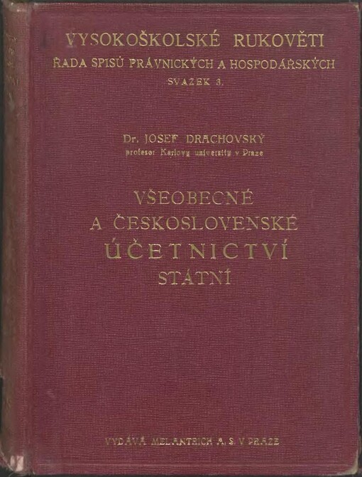 Všeobecné a československé účetnictví státní