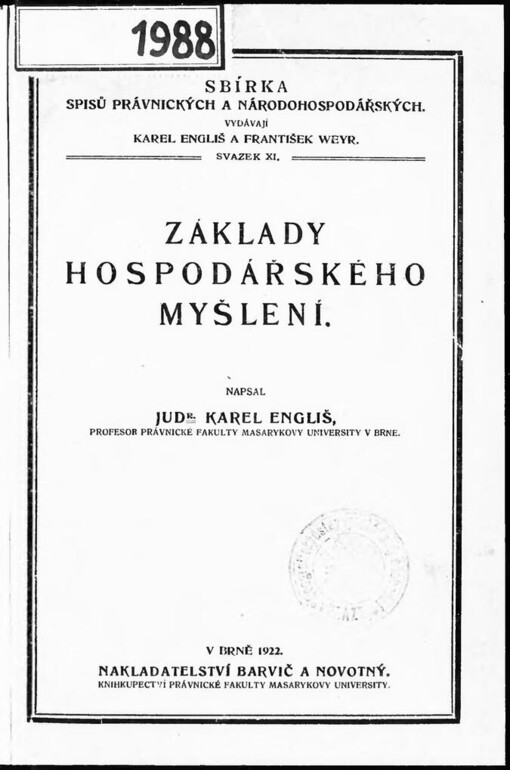 Základy hospodářského myšlení