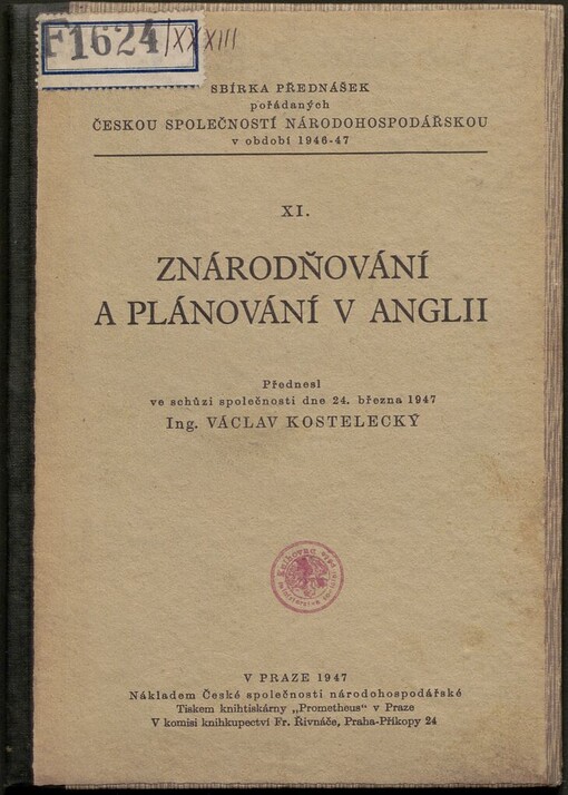 Znárodňování a plánování v Anglii