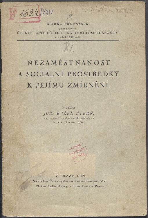 Nezaměstnanost a sociální prostředky k jejímu zmírnění