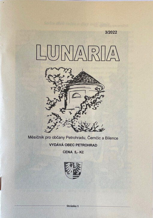 Lunaria : měsíčník pro občany Petrohradu, Černčic a Bílence