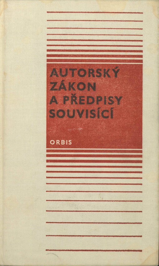 Autorský zákon a předpisy souvisící