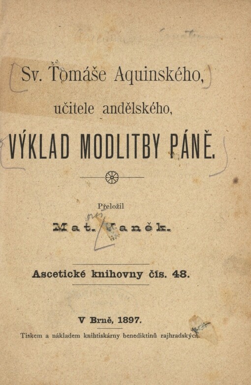 Výklad modlitby Páně