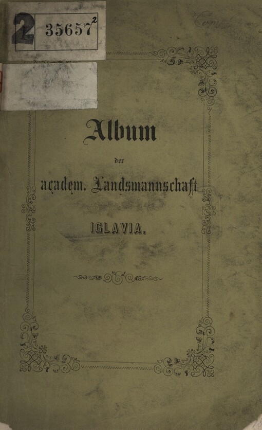 Album der academischen Landsmannschaft Iglavia