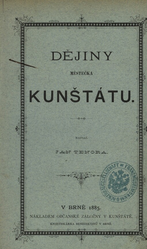 Dějiny městečka Kunštátu