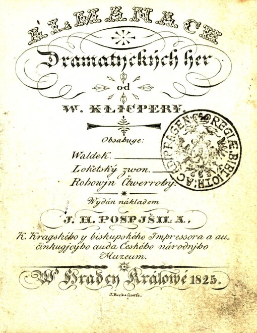 Almanach Dramatyckých her od W. Klicpery