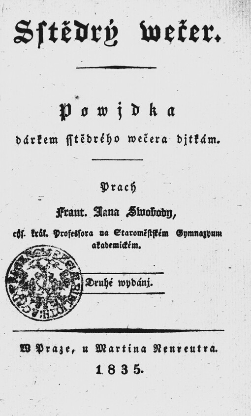 Sstědrý wečer: powjdka dárkem sstědrého wečera djtkám