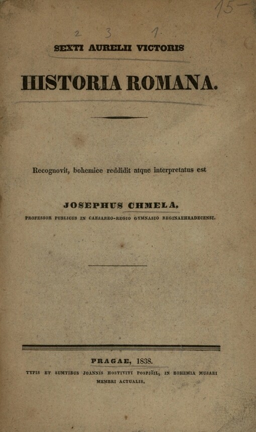 Sexti Aurelii Victoris Historia romana