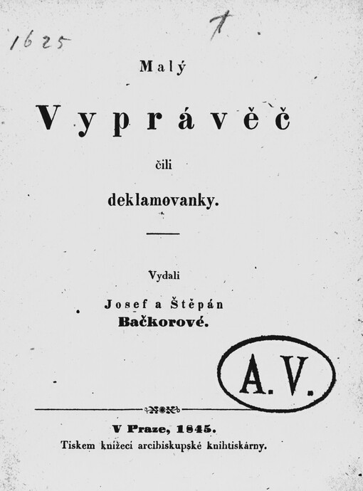 Malý vyprávěč, čili, Deklamovanky