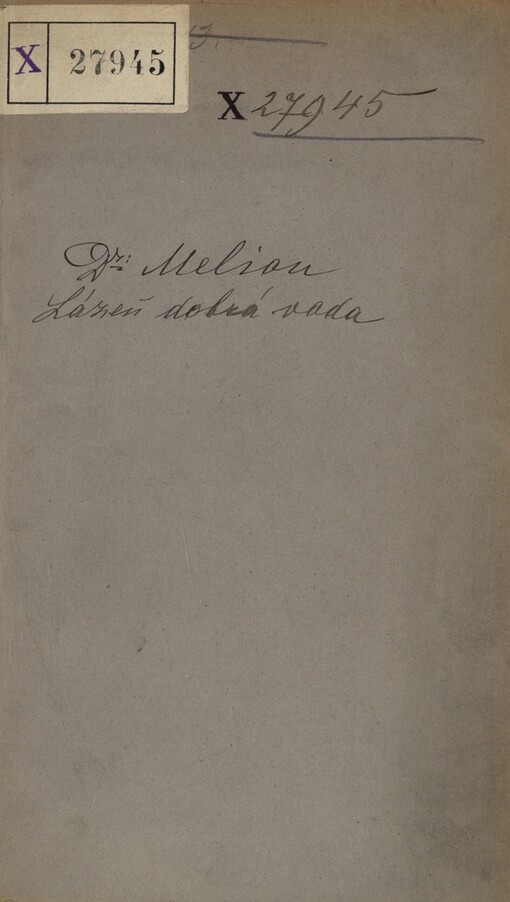 Lázeň Dobrá Voda u Mrákotína