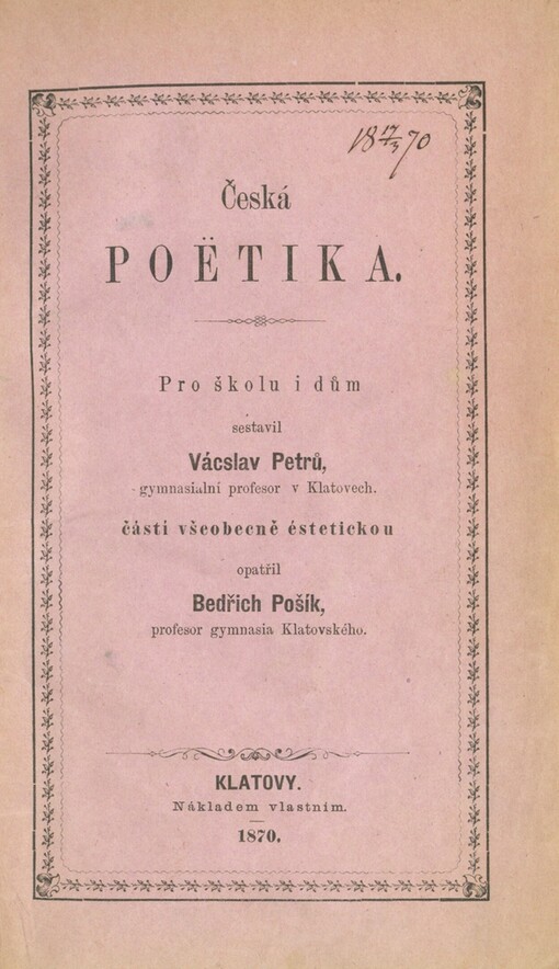 Česká poëtika