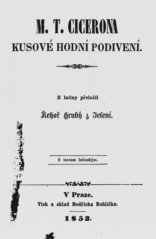 M.T. Cicerona Kusové hodní podivení