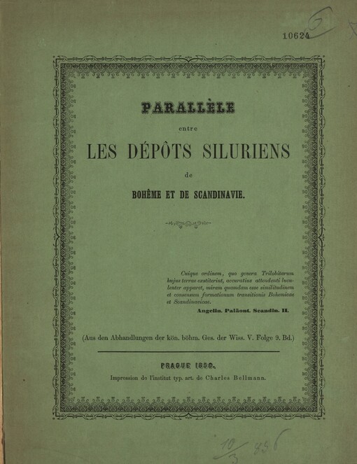 Parallèle entre les dépôts siluriens de Bohême et de Scandinavie