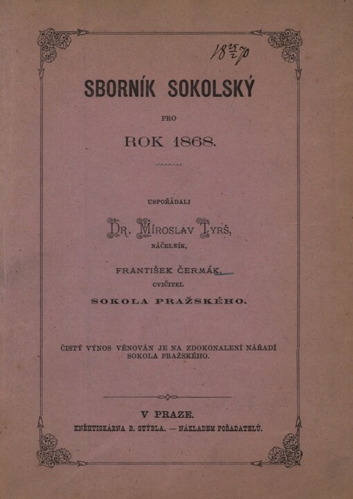 Sborník sokolský pro rok 1868