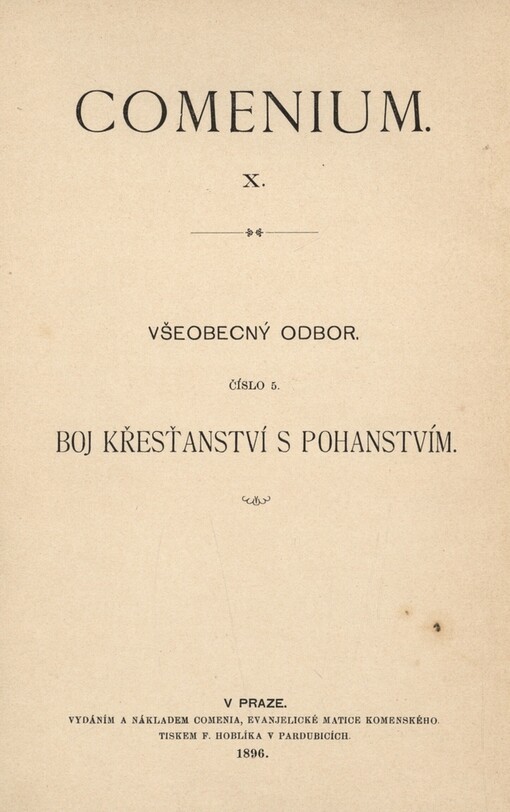 Boj křesťanství s pohanstvím :obrazy z minulosti ku porovnání s přítomností.Kniha druhá a třetí