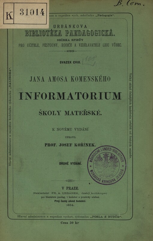 Jana Amosa Komenského Informatorium školy mateřské
