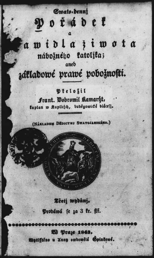Swato-dennj pořádek a prawidla žiwota nábožného katoljka, aneb základowé prawé pobožnosti