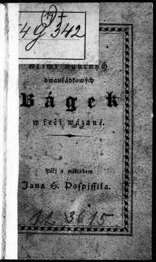 Sto welmi naučných dwau řádkowých bágek w řeči wázané