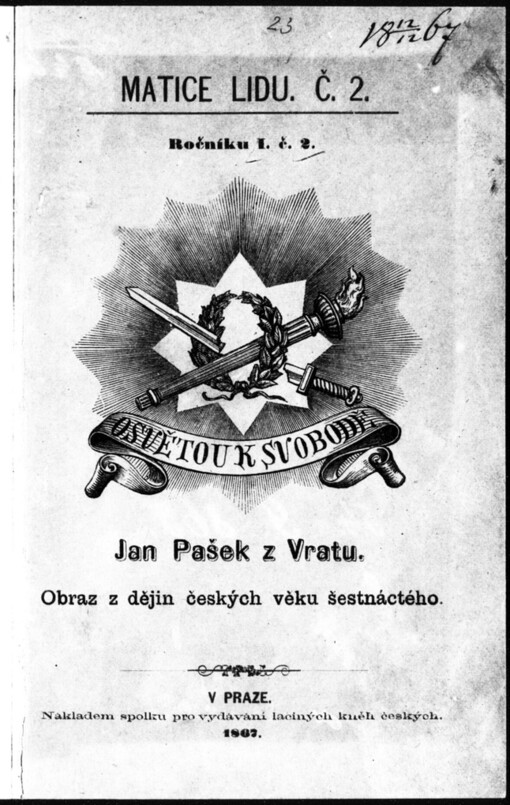 Jan Pašek z Vratu: obraz z dějin českých věku šestnáctého