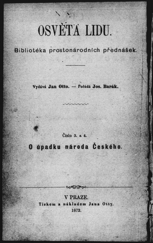 O úpadku národa českého