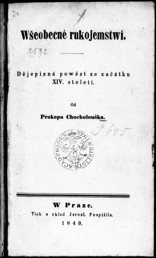 Wšeobecné rukojemstwí: dějepisná powěst ze začátku XIV. století