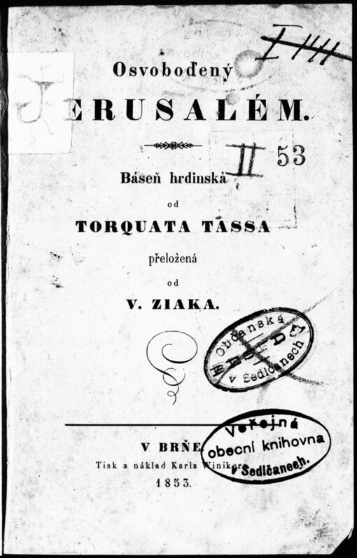 Osvoboďený Jerusalém: báseň hrdinská