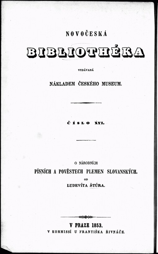 O národních písních a pověstech plemen slovanských