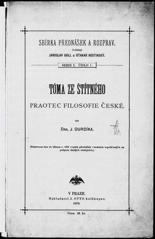 Tóma ze Štítného: praotec filosofie české