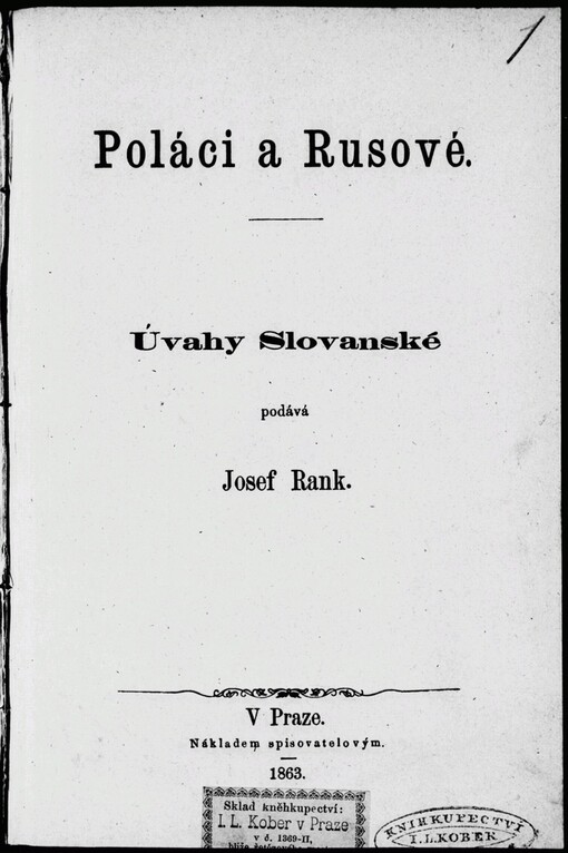 Poláci a Rusové: úvahy Slovanské