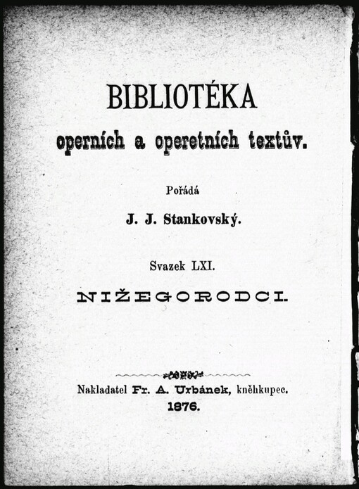 Nižegorodci: opera ve 4 jednáních a 6 obrazích