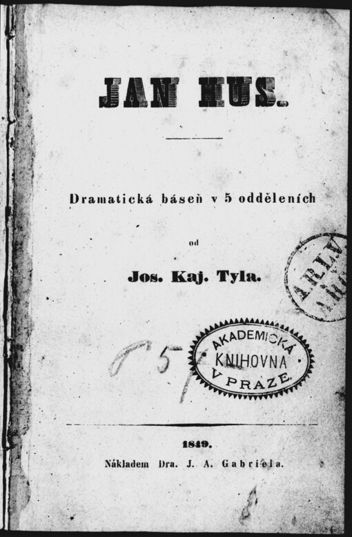 Jan Hus: Dramatická báseň v 5 odděleních