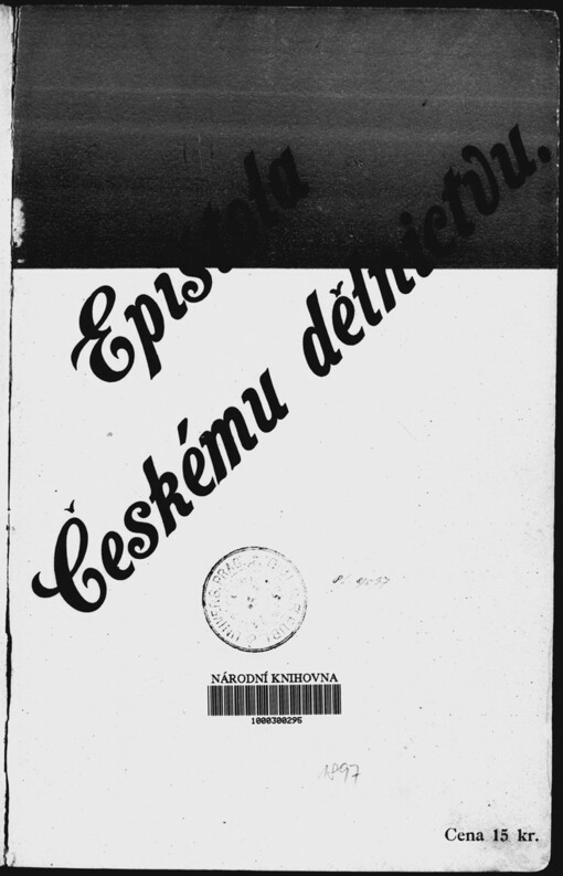 Epištola českému dělnictvu
