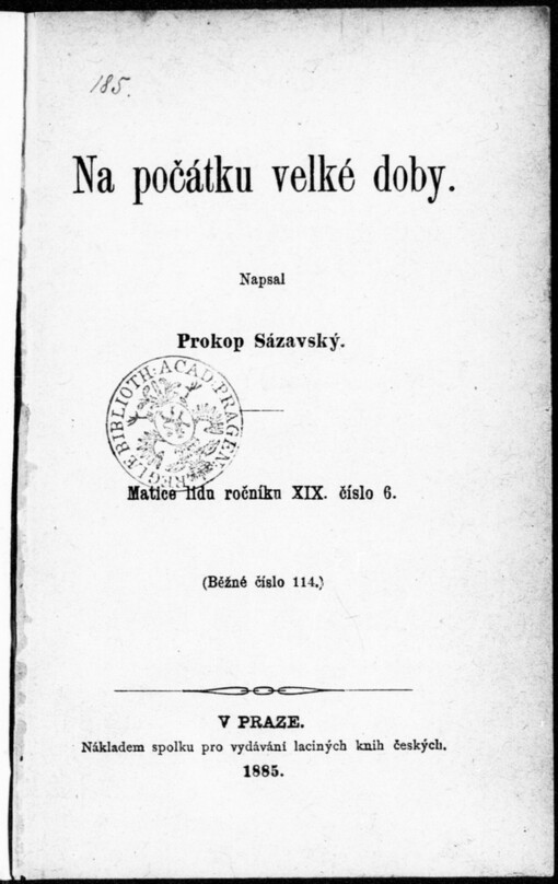 Na počátku velké doby