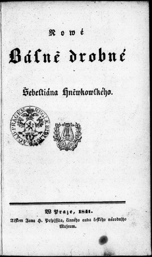 Nowé básně drobné Šebestiána Hněwkowského