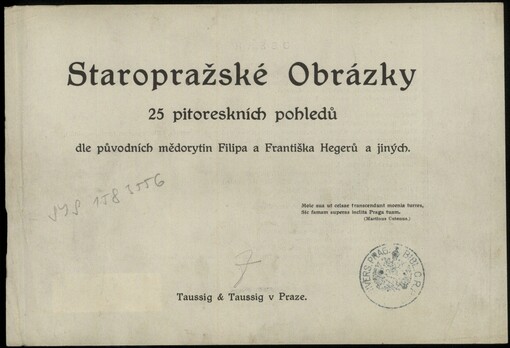 Staropražské obrázky: 25 pitoreskních pohledů