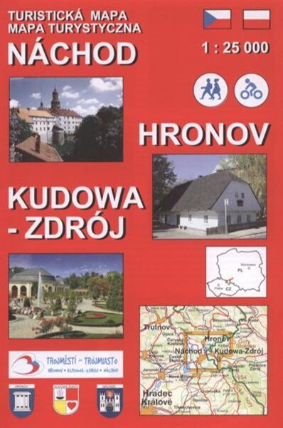 Náchod - Hronov - Kudowa-Zdrój a okolí turistická mapa 1:25 000