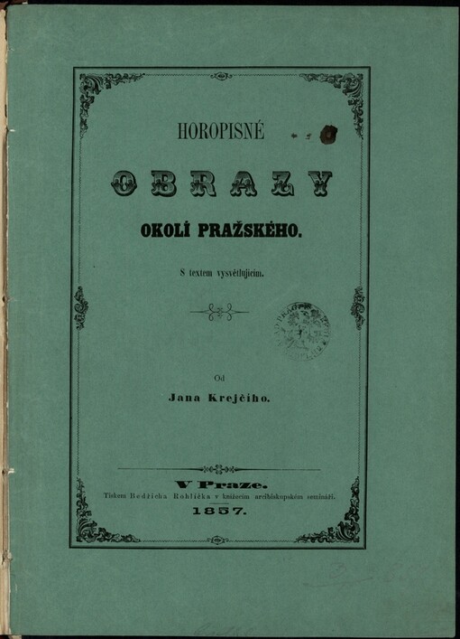 Horopisné obrazy okolí Pražského: s textem vysvětlujícím