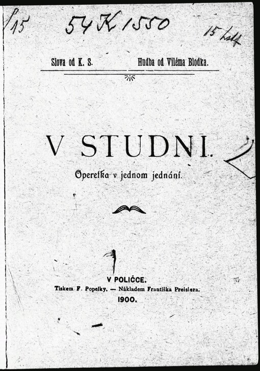 V studni: operetka v jednom jednání