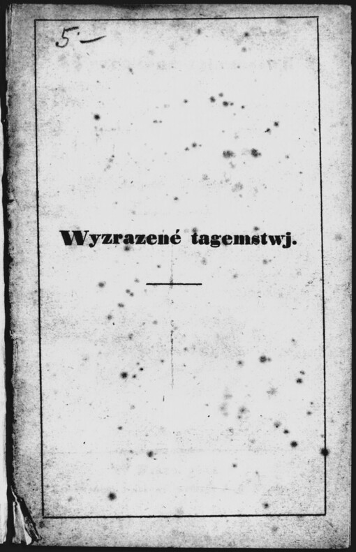 Wyzrazené tagemstwj