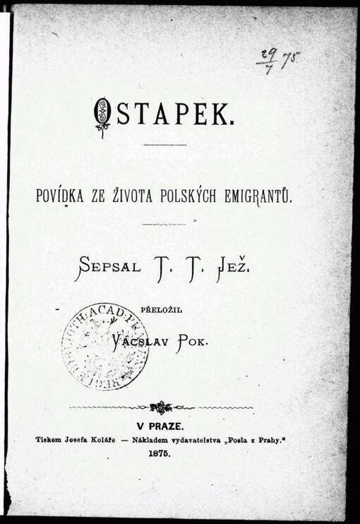 Ostapek: povídka ze života polských emigrantů