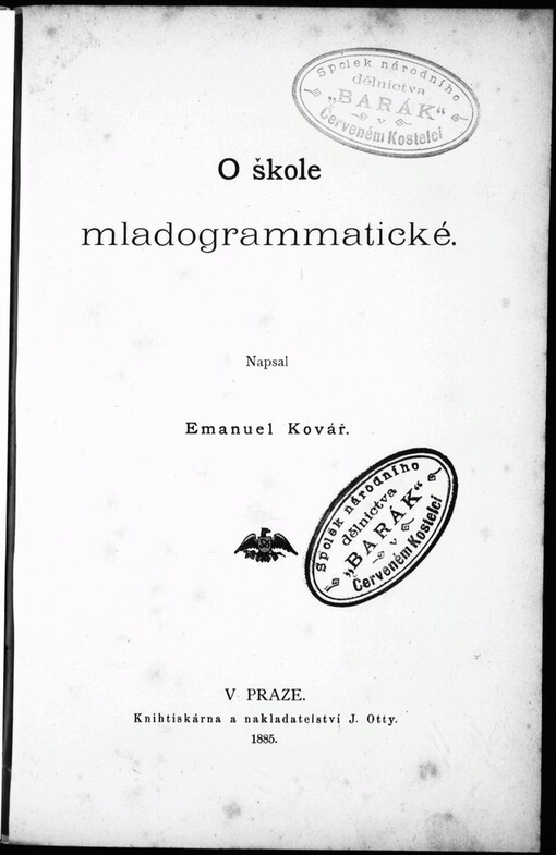 O škole mladogrammatické