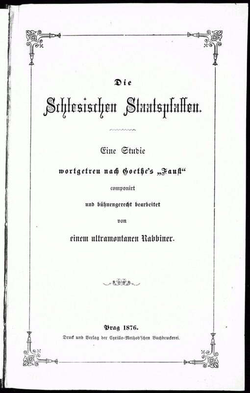 Die Schlesischen Staatspfaffen: eine Studie
