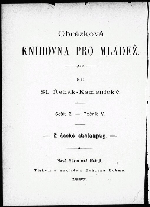 Z české chaloupky: básně Josefa Zařičanského