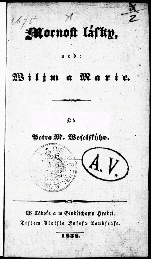 Mocnost lásky, neb, Wiljm a Marie