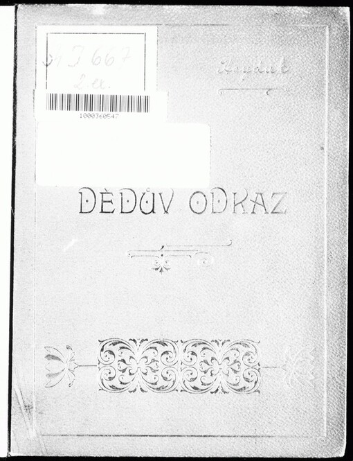 Dědův odkaz: Báseň