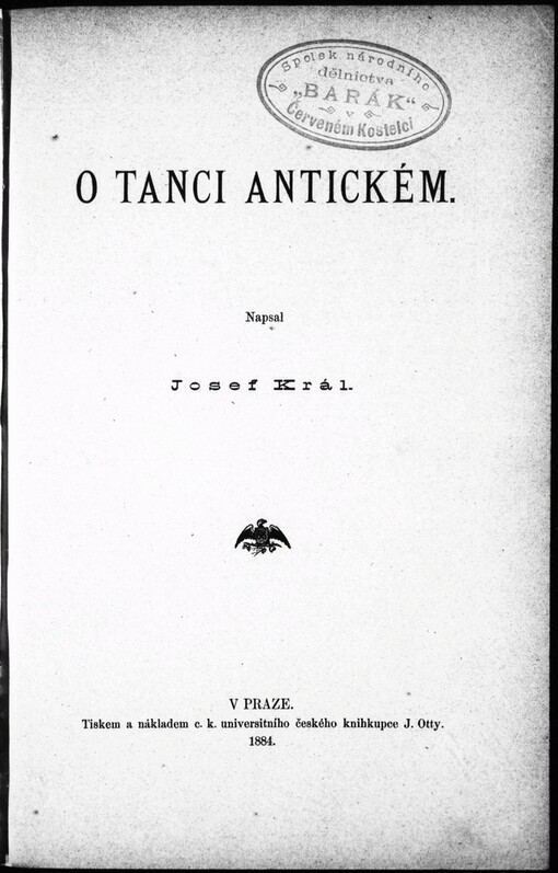 O tanci antickém